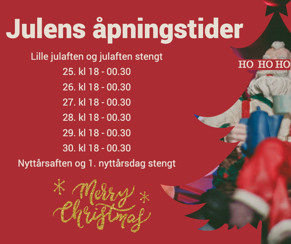 Åpningstider julen 2020